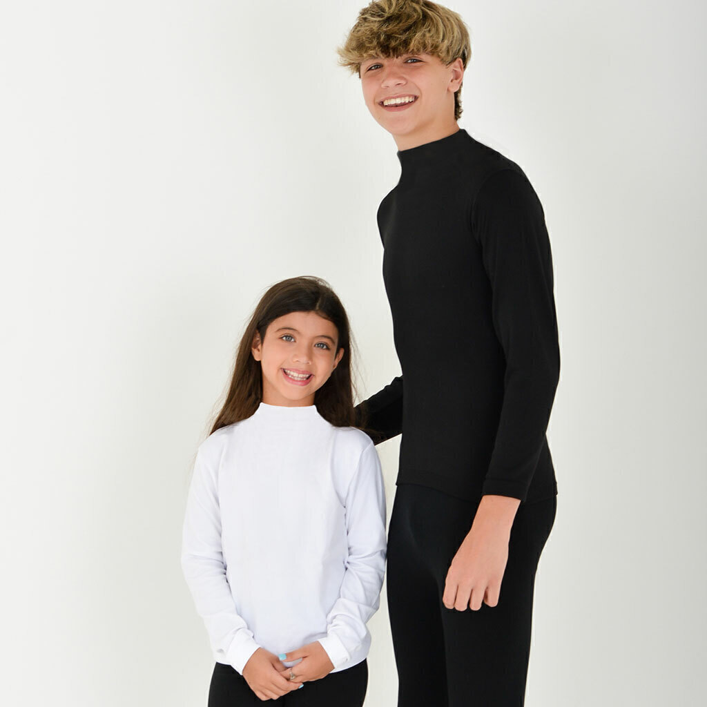 [MXM122] DESCUENTO 10% LIQUIDACION DE TEMPORADA! INV. POLERA TERMICA UNISEX NIÑOS (4, AZUL)