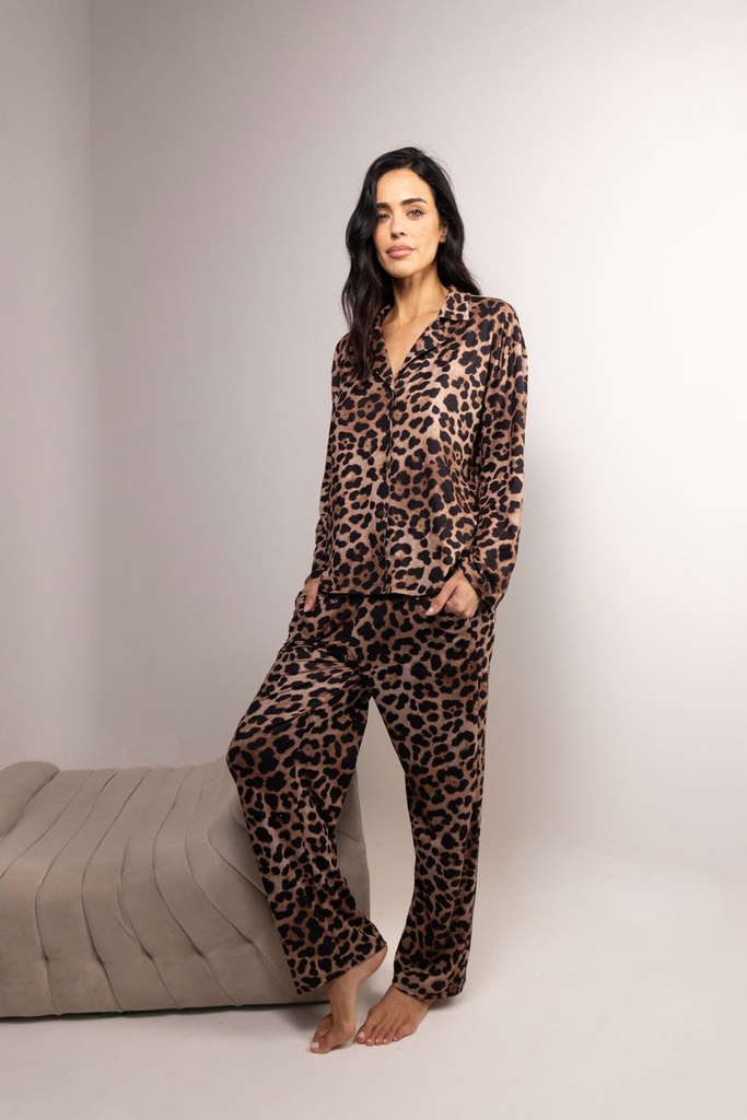 [ANDP9045] DESCUENTO 10% LIQUIDACION DE TEMPORADA!  INV. PIJAMA ABOTONADO ESTAMPADO ANIMAL PRINT (1)