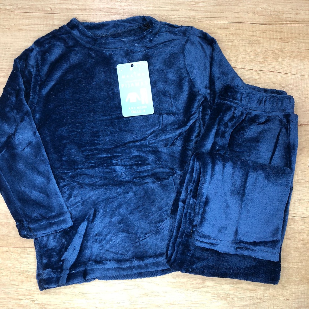 [MXM3200] DESCUENTO 10% LIQUIDACION DE TEMPORADA!  INV. PIJAMA NENE LISO POLAR SOFT (4)