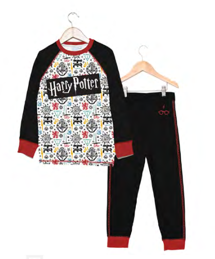 [DIS87506] DESCUENTO 10% LIQUIDACION DE TEMPORADA!  INV. PIJAMA DE ALGODÓN Y MODAL SUBLIMADO "HARRY POTTER" (10, GRIS)
