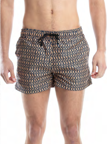 [STO668027] VER. PREMIUM SHORT DE BAÑO ESTAMPADO CON BOLSILLO TRASERO (S, AQUA)