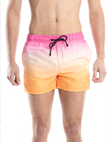 [STO668029] VER. PREMIUM SHORT DE BAÑO ESTAMPADO "DEGRADE" (S, AZUL)