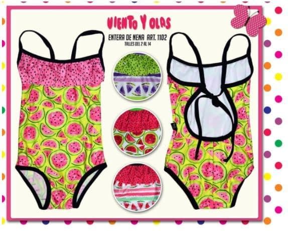 [VYO1102] MALLA ENTERA NENA ESTAMPADA "SANDIAS" (2)