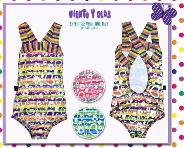 [VYO1103] MALLA ENTERA DE NENA ESTAMPADA "RAYADA" (6)
