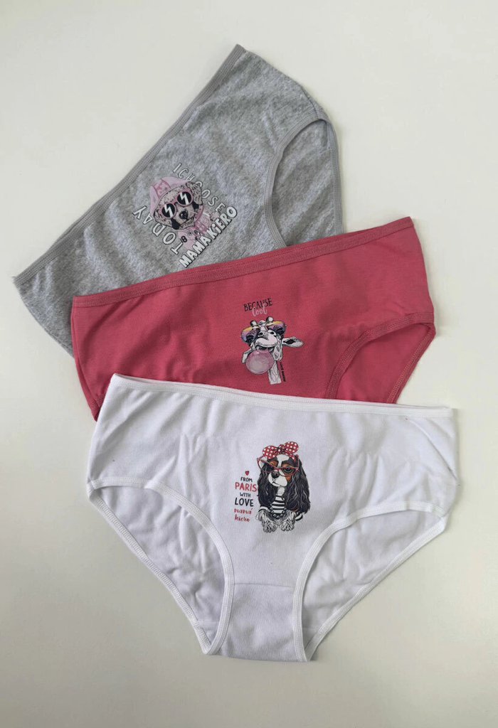 [KIE6039] PACK X3 BOMBACHA NENA ALGODÓN Y LYCRA ESTAMPADA (4)