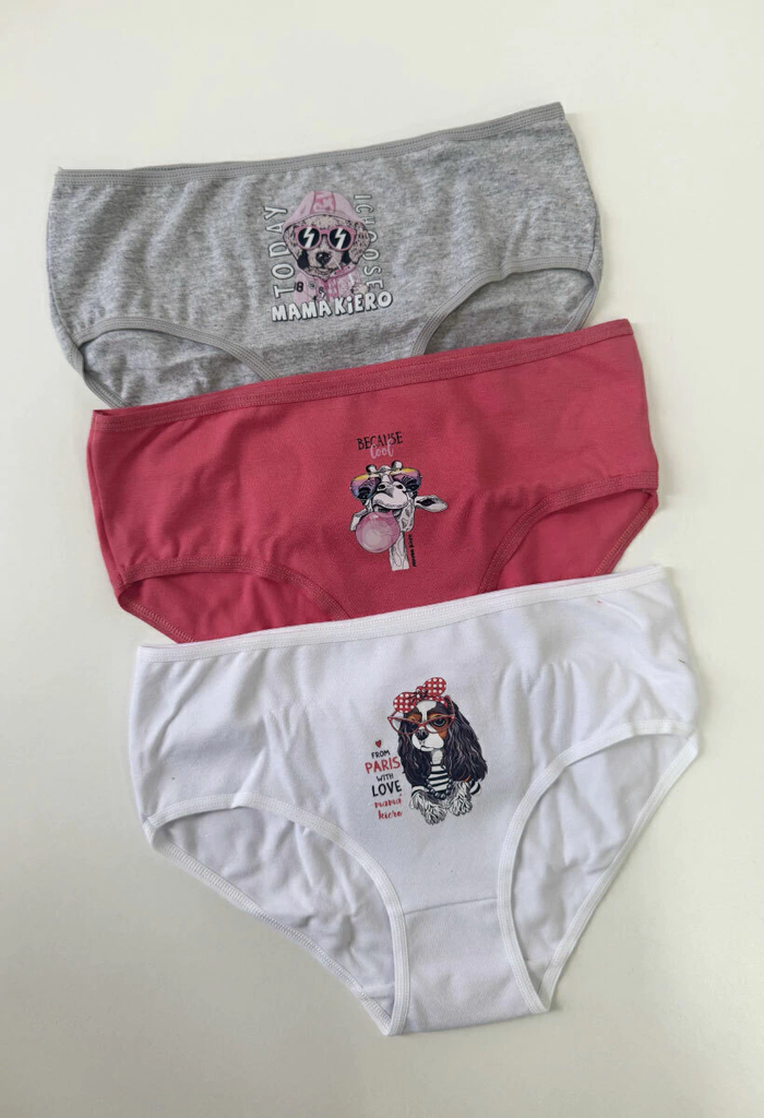 [KIE6139] PACK X3 BOMBACHA NENA ALGODÓN Y LYCRA ESTAMPADA (10)