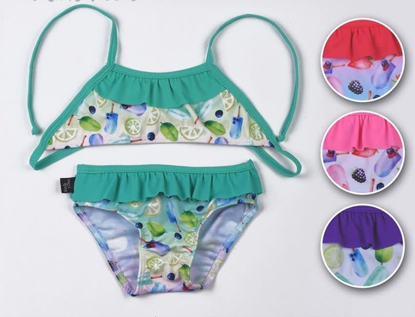 [VYO2205] MALLA BIKINI BEBÉ ESTAMPADO HELADOS. 
                     (1)