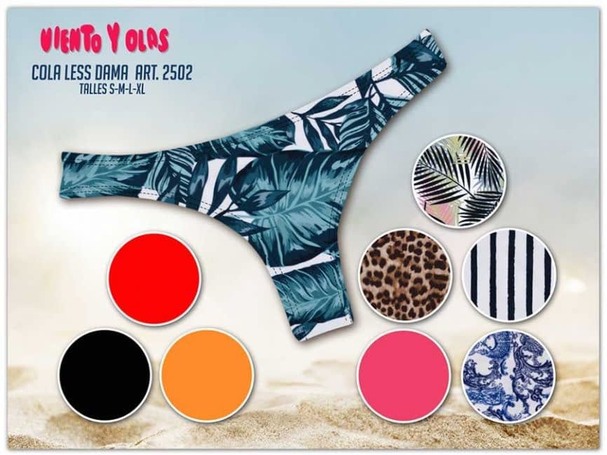 [VYO2502] MALLA COLALESS LISA Y ESTAMPADA. 
 (S)