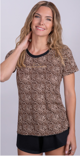 [SP11775] VER. PIJAMA REMERA Y SHORT ESTAMPADO DE MORLEY (XL, RAYADO)