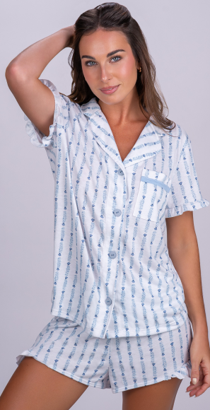 [SP11783] VER. PIJAMA ABOTONADO (S, TOSTADO)