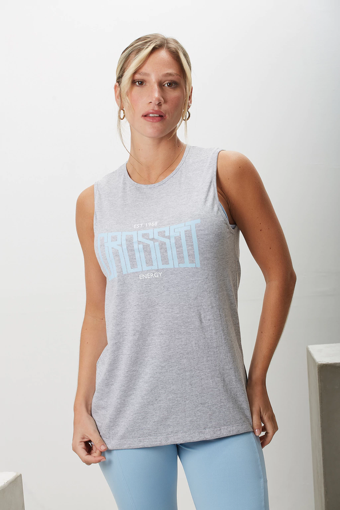 [SHE5244M] VER. MUSCULOSA DE JERSEY "CROSSFIT" (1, BLANCO)
