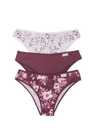 [FRA5012/E] PACK X3 VEDETINA ESPECIAL DE ALGODÓN Y LYCRA ESTAMPADA "LIBERTY"