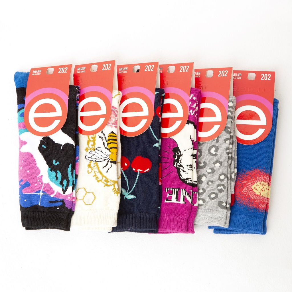 [ELE202] MEDIA 3/4 DAMA ESTAMPADA