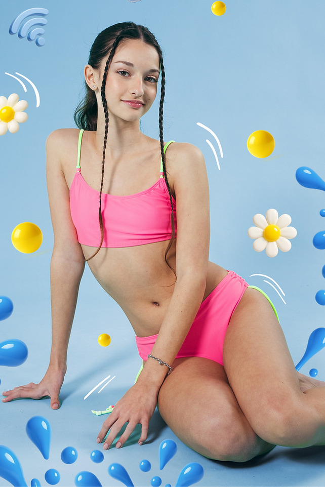 [ELE2639] OFF - 15% !! VER. MALLA BIKINI TEENS LISA CON BRETELES REGULABLES (14)