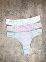 PACK X3 COLALES DE ALGODÓN Y LYCRA ESTAMPADA