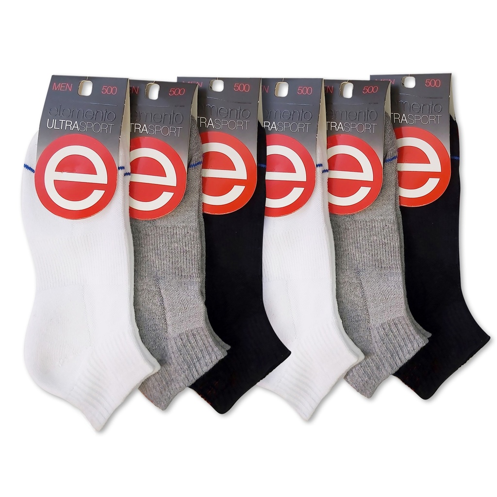 [ELE500] MEDIA SOQUETE DE HOMBRE ULTRA SOFT (BLANCO)