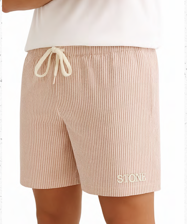 VER. SHORT DE BAÑO RAYADO PREMIUM (S, AZUL)