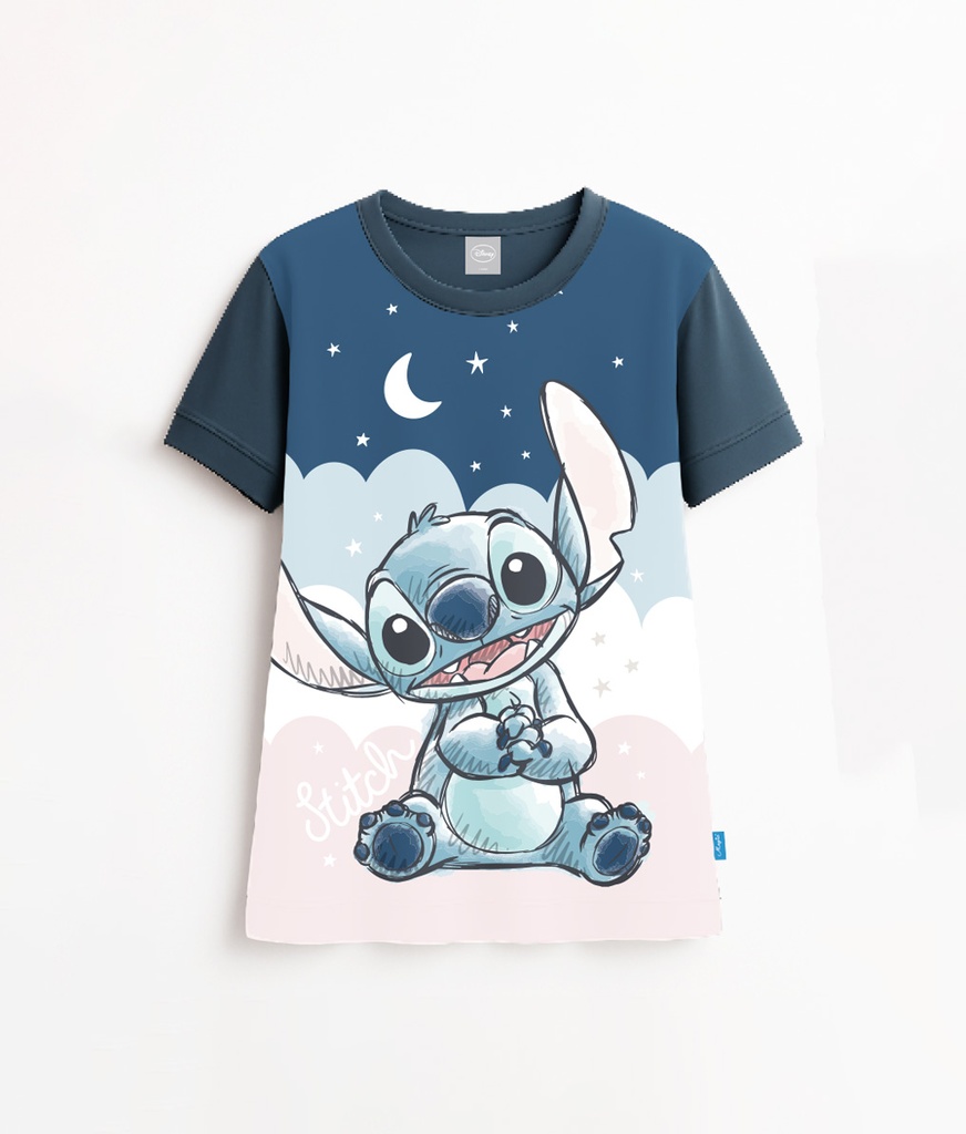 VER. CAMISON ESTAMPADO "STITCH" (2, ROSA)