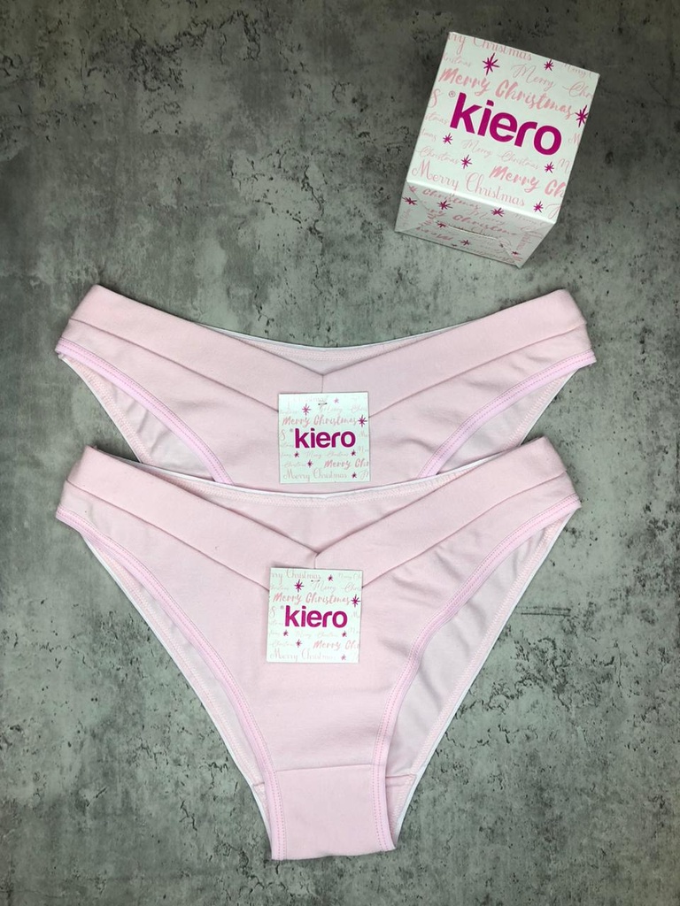[KROS3042] ROSA VEDETINA DE ALGODÓN Y LYCRA CINTURA DOBLE (2)
