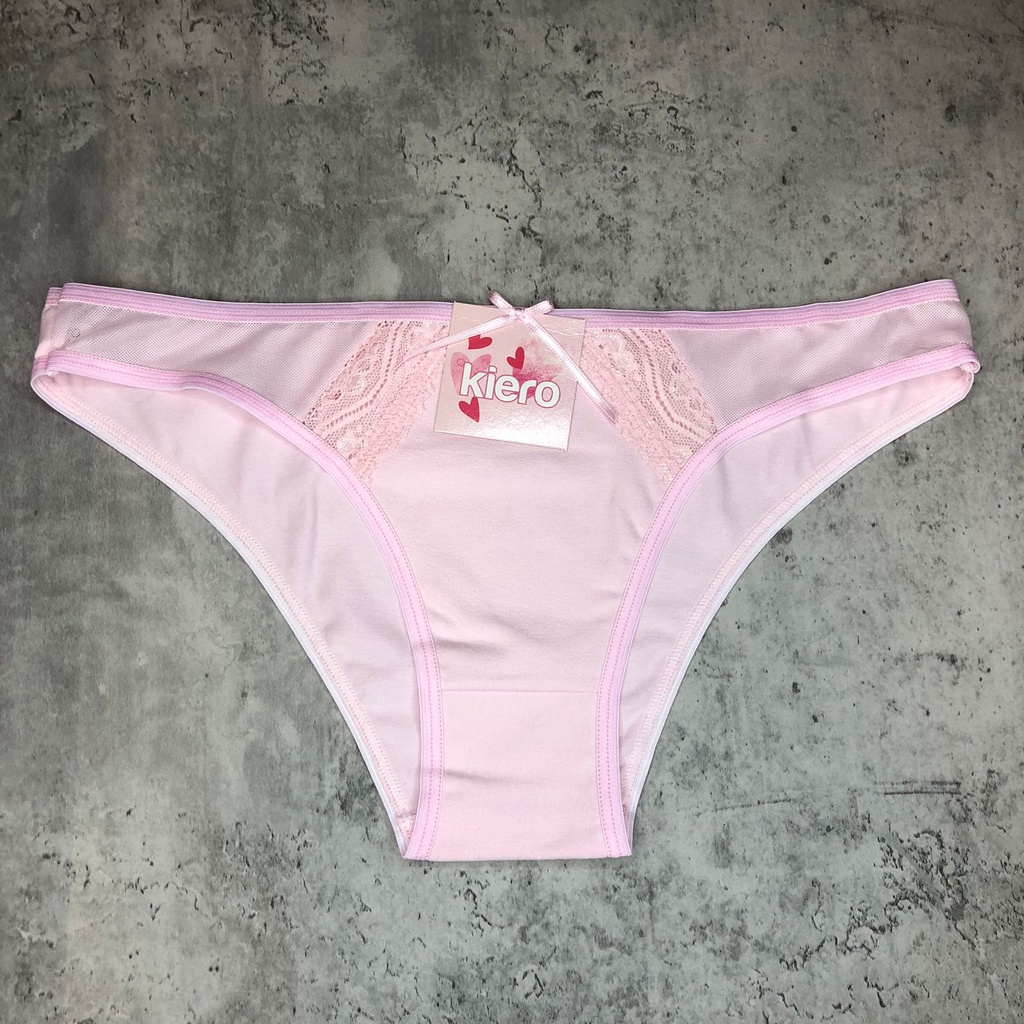 [KROS3992] ROSA VEDETINA DE ALGODÓN Y LYCRA CON PUNTILLA (2)