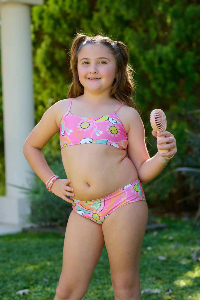 [KIE4009] VER. MALLA BIKINI NENA ESTAMPADA "SOLCITO" (6, FUCSIA)