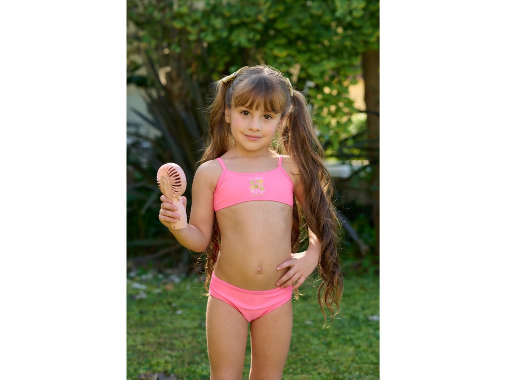 [KIE4139] VER. MALLA BIKINI NENA LISA CON ESTAMPA LOCALIZADA (10, NEGRO)