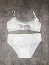 CONJUNTO DE NENA DE TOP CON CULOTTE DE ALGODÓN LISO CON PUNTILLITA