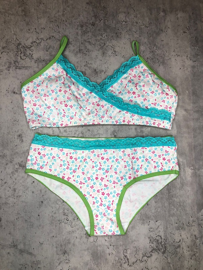 [KIE5650] CONJUNTO DE NENA TOP CRUZADO Y CULOTTE ESTAMPADO ALGOODN (2)