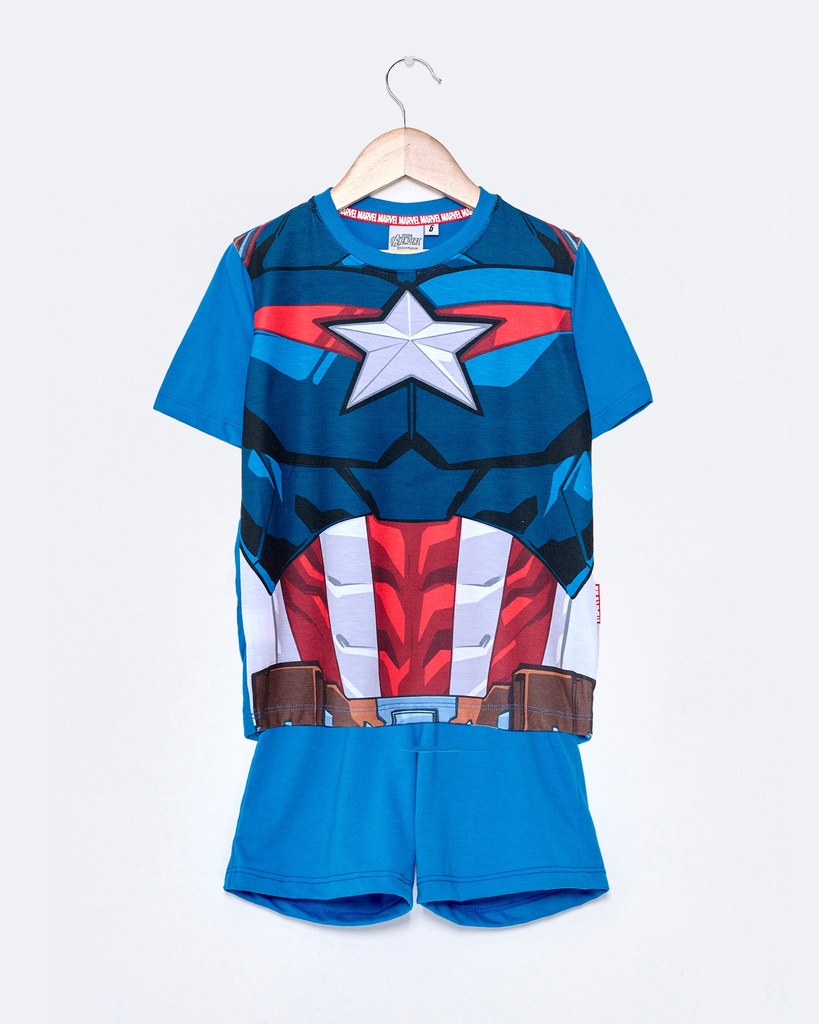 [DIS80711] VER. PIJAMA DISFRAZ "CAPITAN AMERICA" (2)