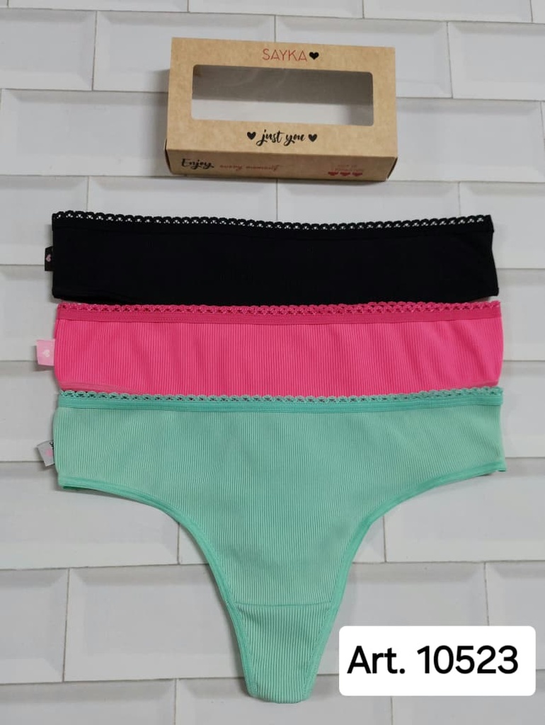 [SAY10523] PACK X3 CULOTELESS MICROFIBRA MORLEY
