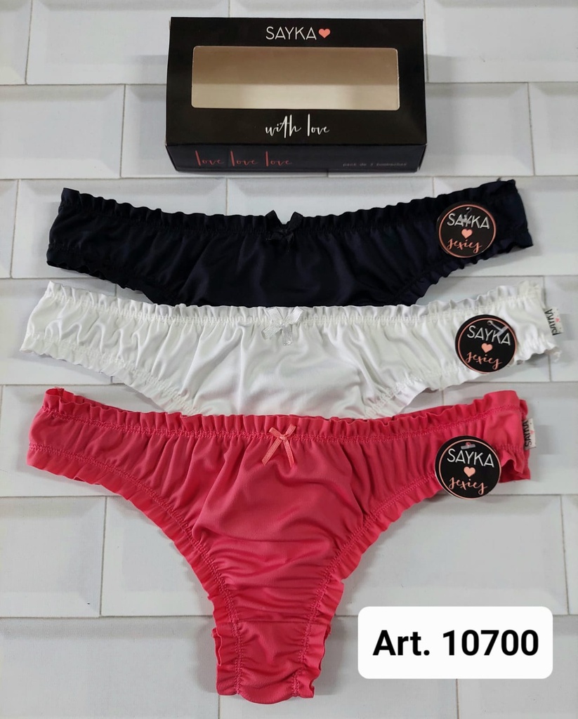 [SAY10700] PACK X3 COLALES MICROFIBRA LISA FRU FRU