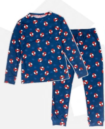 [DIS81008] DESCUENTO 10% LIQUIDACION DE TEMPORADA! INV. PIJAMA GAMUZADO SUBLIMADO "SPIDERMAN" (10, NEGRO)