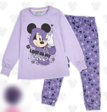 [DIS83005] DESCUENTO 10% LIQUIDACION DE TEMPORADA! INV. PIJAMA DE ALGODÓN Y MODAL SUBLIMADO "MINNIE" (4, BLANCO)