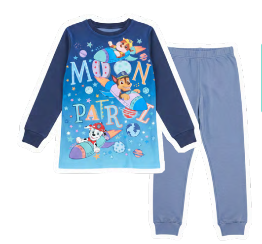 DESCUENTO 10% LIQUIDACION DE TEMPORADA! INV. PIJAMA DE ALGODÓN Y MODAL SUBLIMADO "PAW PATROL" (4)