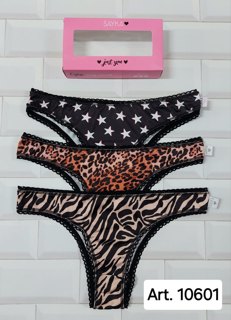 [SAY10601] PACK X3 VEDETINA DE MICROFIBRA ESTAMPADA
