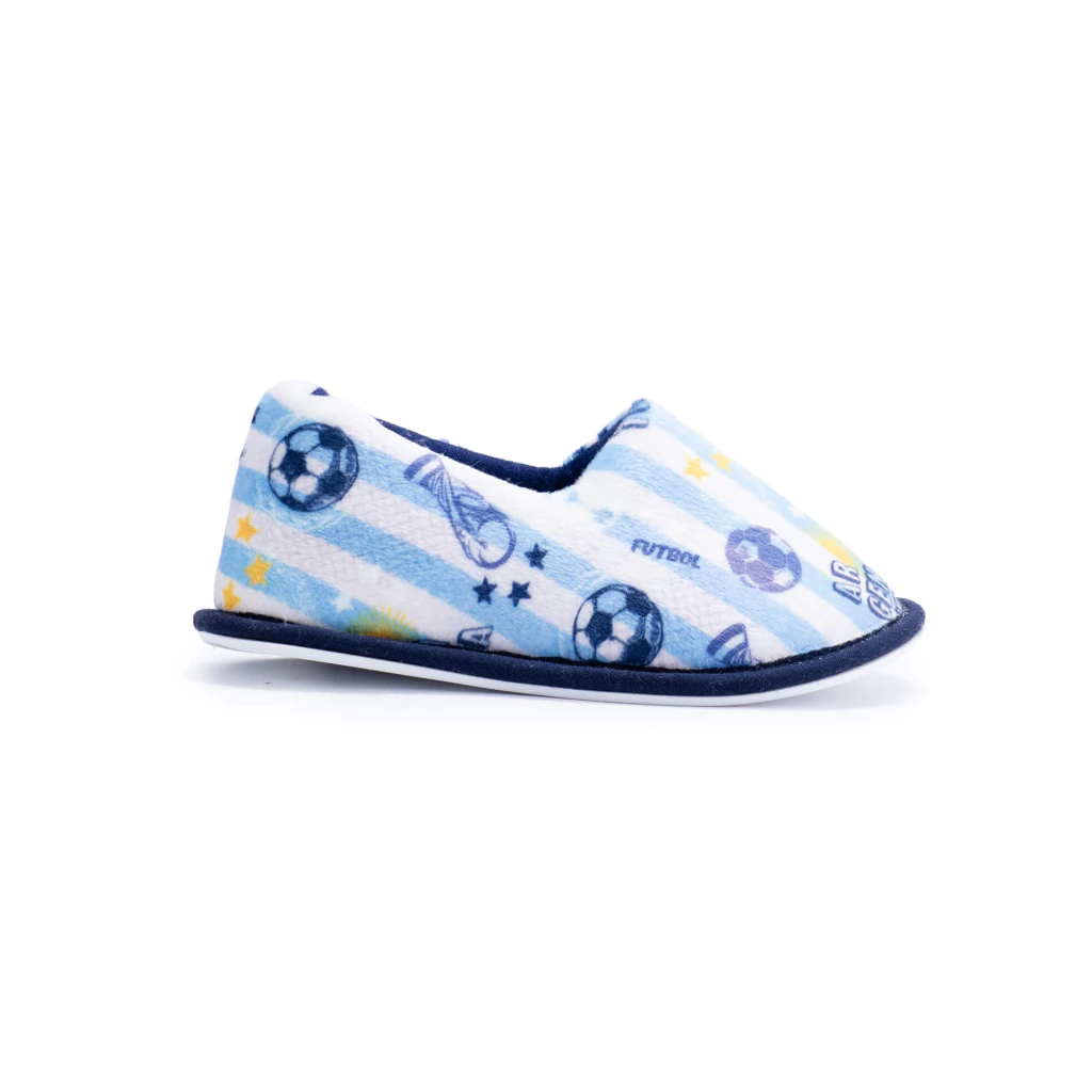 [IKKI153] DESCUENTO 10% LIQUIDACION DE TEMPORADA! IINV. PANTUFLA DE PLUSH Y FORRO DE ALGODÓN ESTAMPADA CON ELASTICO EN TALON apta para lavar en lavarropas (25/26)