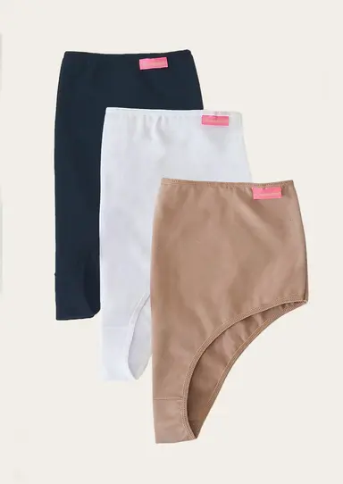 [MK16138] PACK X2 BOMBACHA UNIVERSAL DE ALGODÓN Y LYCRA LISAS (BLANCO)