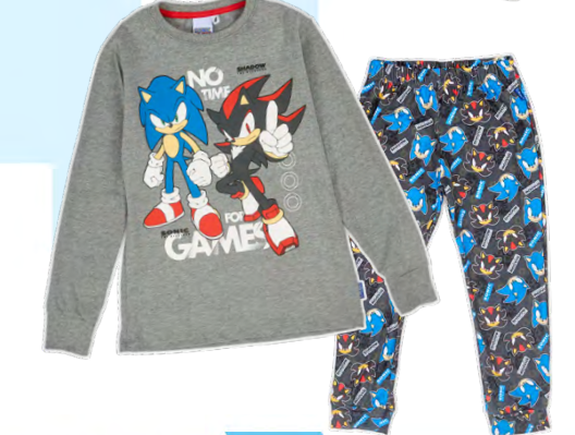 [DIS85554] DESCUENTO 10% LIQUIDACION DE TEMPORADA! INV. PIJAMA DE ALGODÓN SUBLIMADO CON PANTALON DE MODAL SUBLIMADO "SONIC" (4)