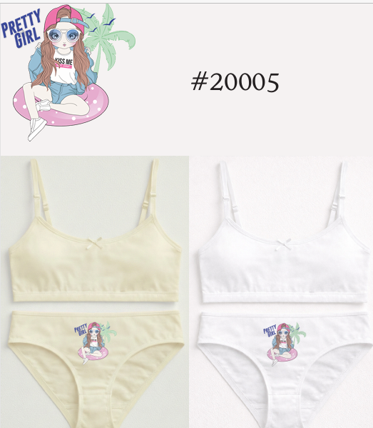 CONJUNTO NENA ESTAMPADO DE ALGODÓN Y LYCRA CON BRETELES FINOS Y ESTAMPA LOCALIZADA (8, BLANCO)