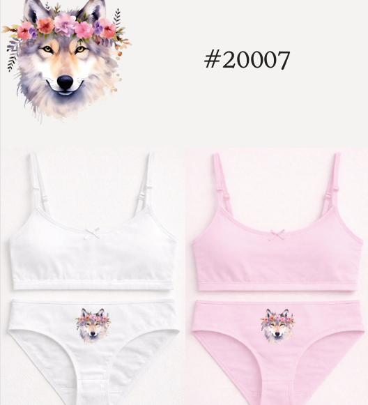 CONJUNTO NENA ESTAMPADO DE ALGODÓN Y LYCRA CON BRETELES FINOS Y ESTAMPA LOCALIZADA (8, BLANCO)