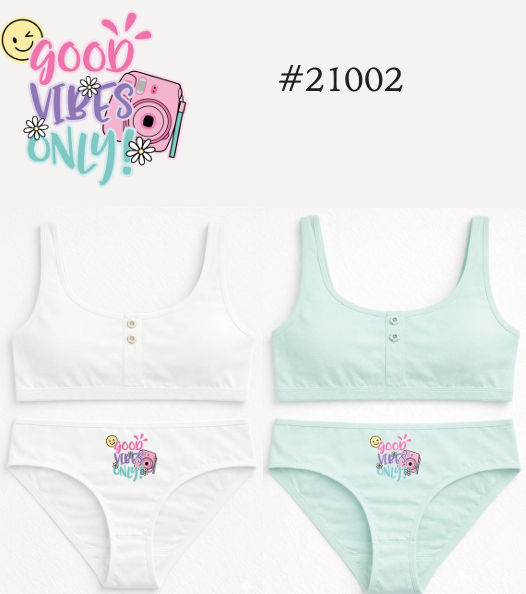 [MAR21002] CONJUNTO NENA ESTAMPADO DE ALGODÓN Y LYCRA CON BRETEL ANCHO C/ BOTONES (8, BLANCO)