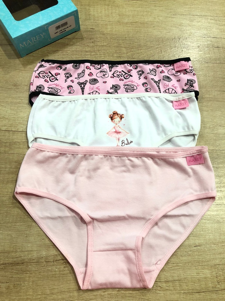 [MAR106] PACK X3 BOMBACHA NENA ESTAMPADA DE ALGODÓN Y LYCRA (4)