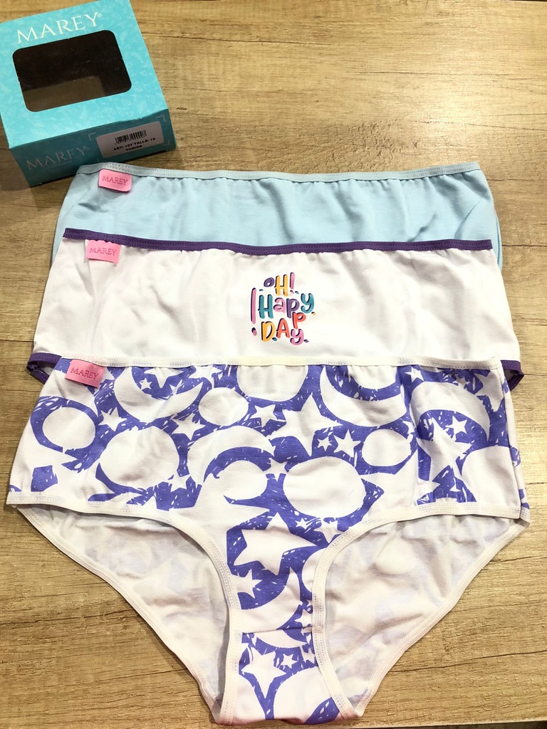 [MAR107] PACK X3 CULOTTE NENA ESTAMPADO DE ALGODÓN Y LYCRA (4)