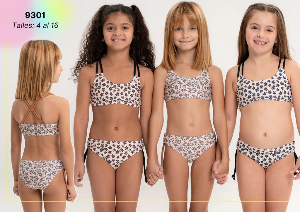 [VYO9301] VER. MALLA BIKINI NENA ESPALDA CRUZADA ESTAMPADA "FLORES" (4)