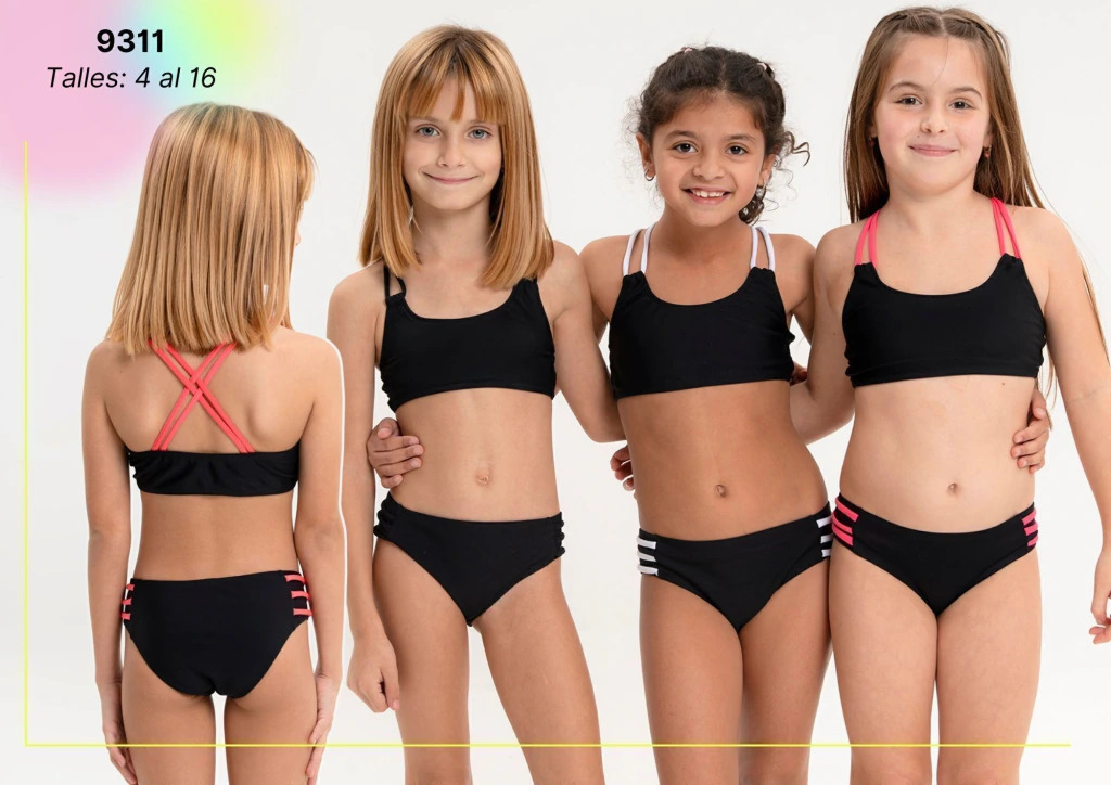[VYO9311] VER. MALLA BIKINI NENA LISA CON BRETELES DE COLORES (4)