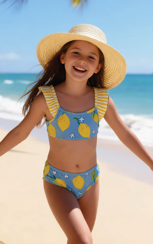[KIE4289] VER. MALLA BIKINI NENA CON VOLADOS EN BRETEL ESTAMPADA "LIMONES (4, AQUA)