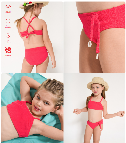 [ELE2718] VER. MALLA BIKINI NENA TOP TEXTURADO LISA CON DIJE EN BOMBACHA (4)