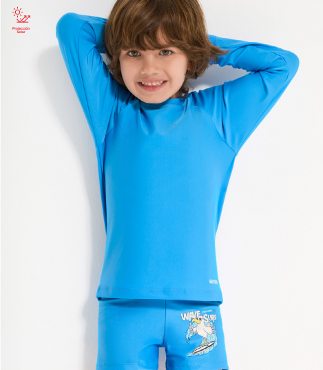 [ELE2765] VER. MALLA CAMISETA UV LISA NENE (4)
