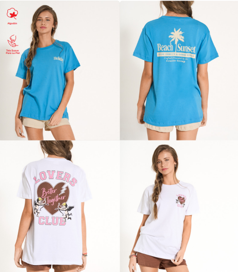 [ELE2770] VER. PIJAMA TEENS REMERA CON ESTAMPA LOCALIZADA Y SHORT LISO (16, AERO)