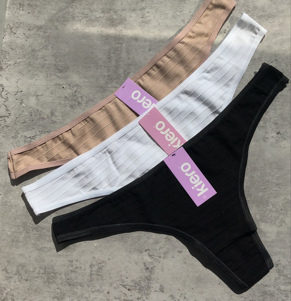 [KIE2171] PACK X3 COLALES DE ALGODÓN Y LYCRA FANTASIA A RAYAS (3)
